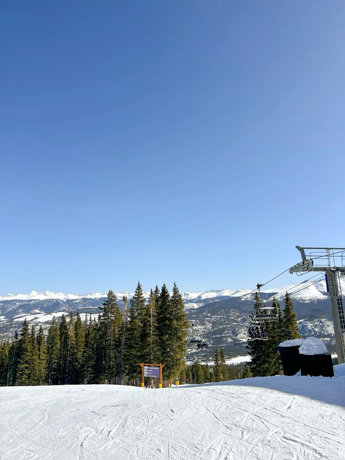 Skiing at Breckenridge resort near Fairplay Colorado