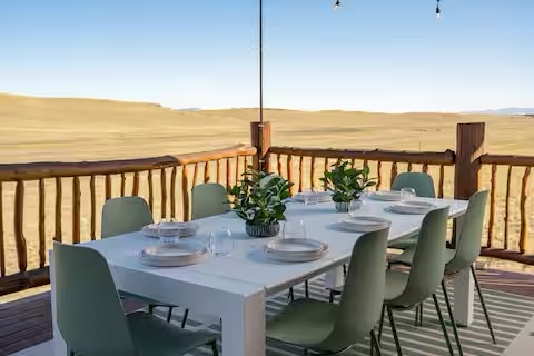 Skyfall Chalet blanketed in snow during a Colorado winter